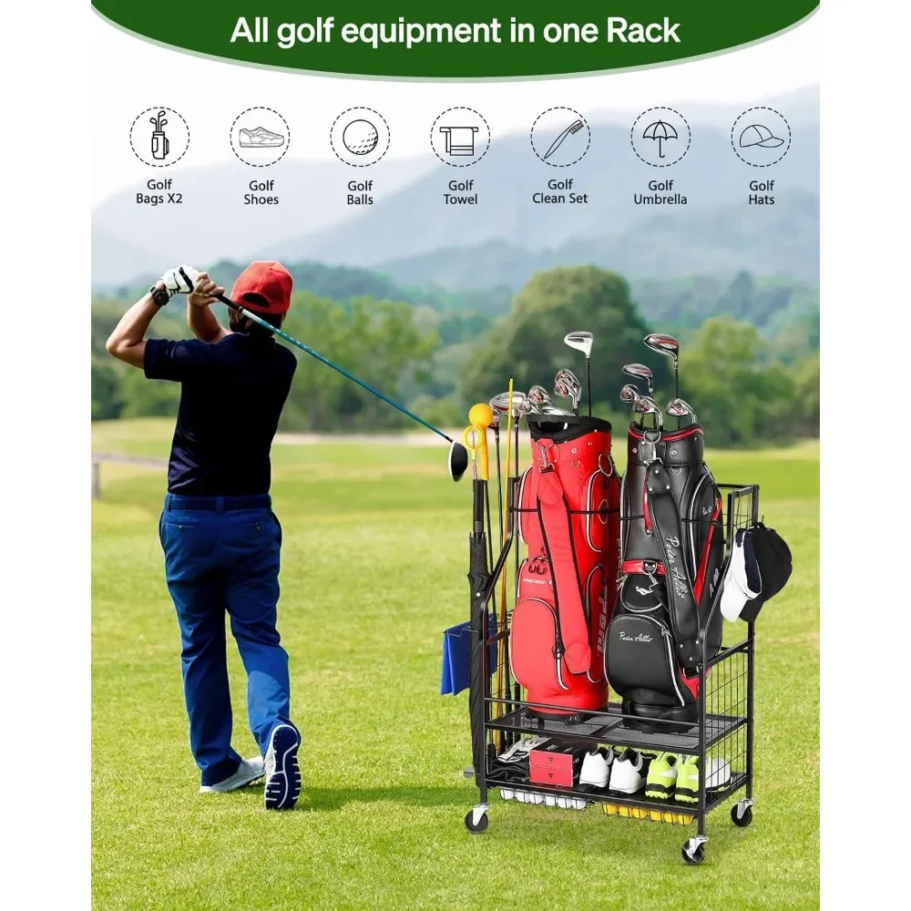 Golf Equipment Garage Organizer - -Organizador de garaje para almacenamiento de