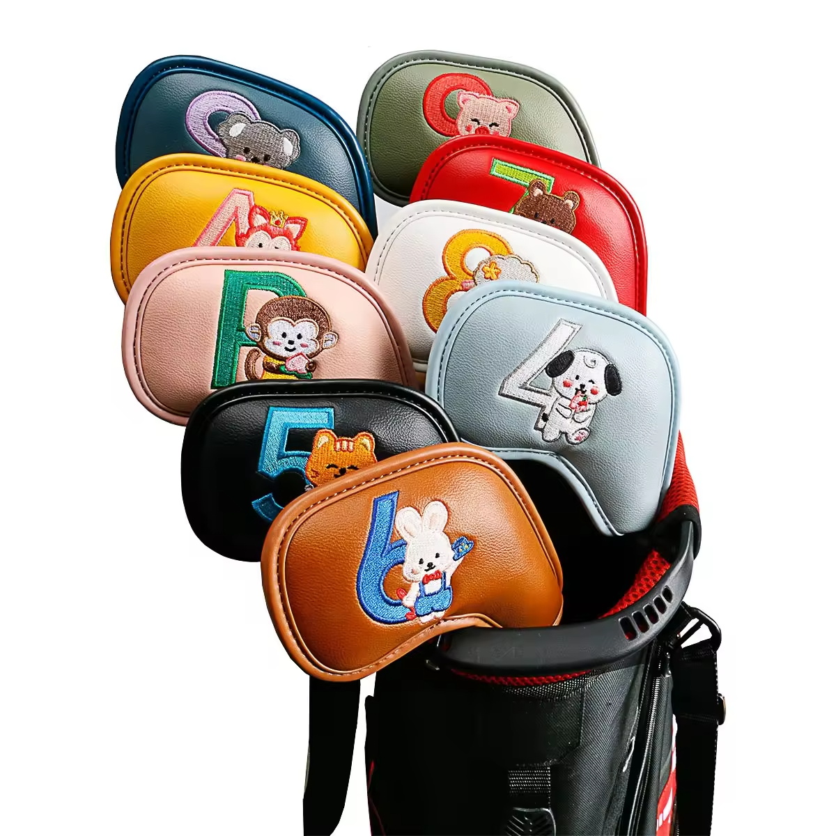 Headcover Driver - 9 Fundas Protectoras para Palos de