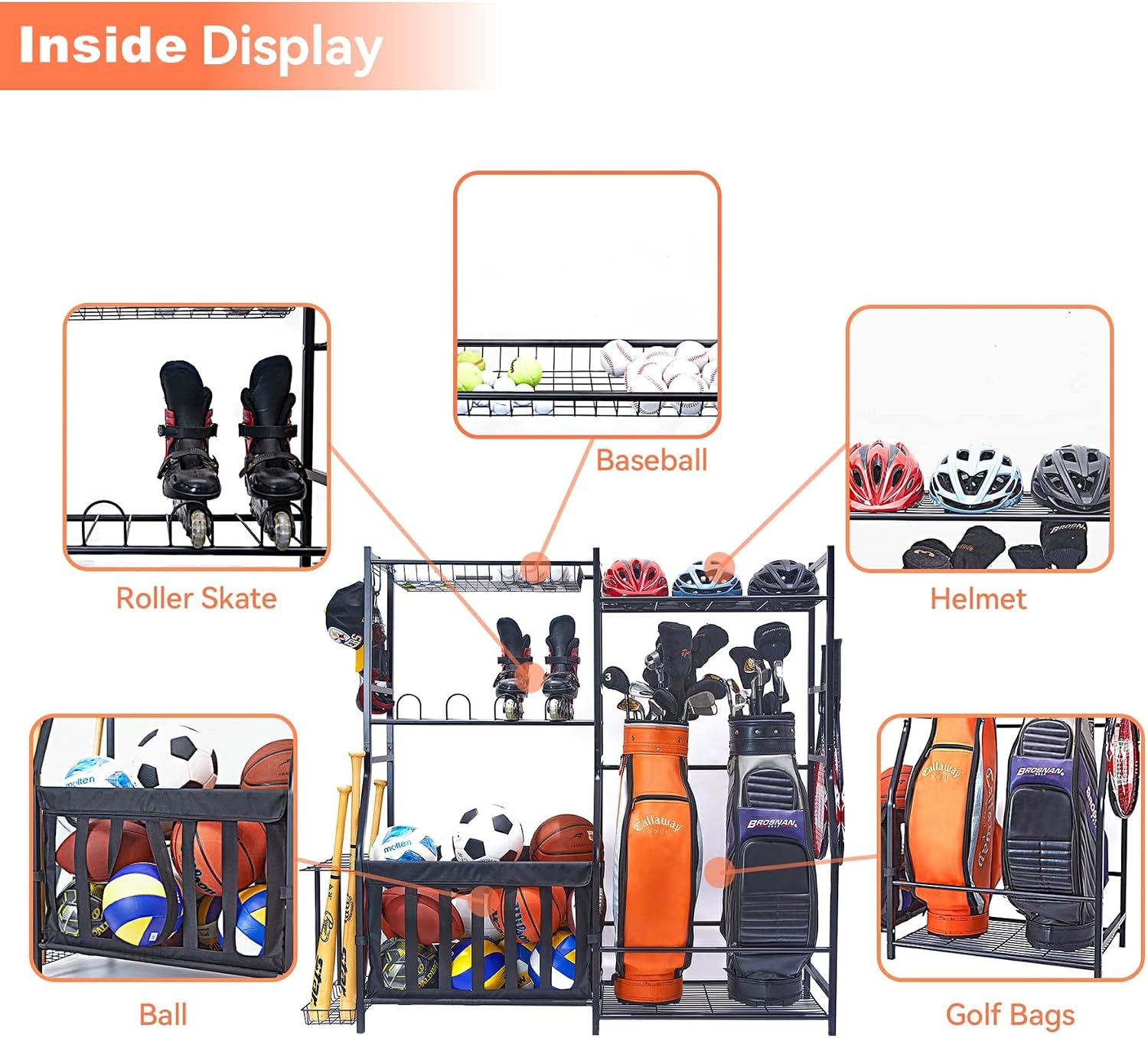 Estante de Almacenamiento para - Golf Equipment Garage Organizer reseña y precio
