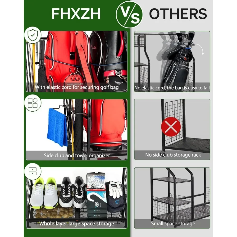 -Organizador de garaje para al - Golf Equipment Garage Organizer reseña y precio