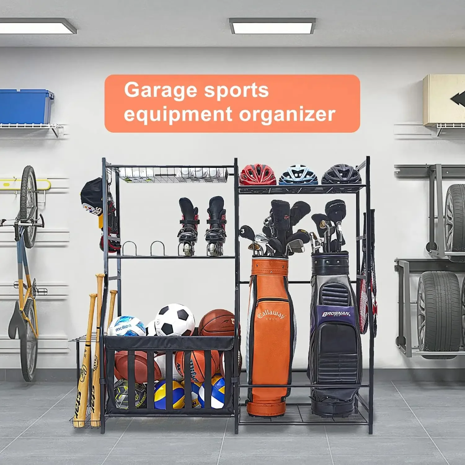 Organizador de Equipamiento De - Golf Equipment Garage Organizer reseña y precio