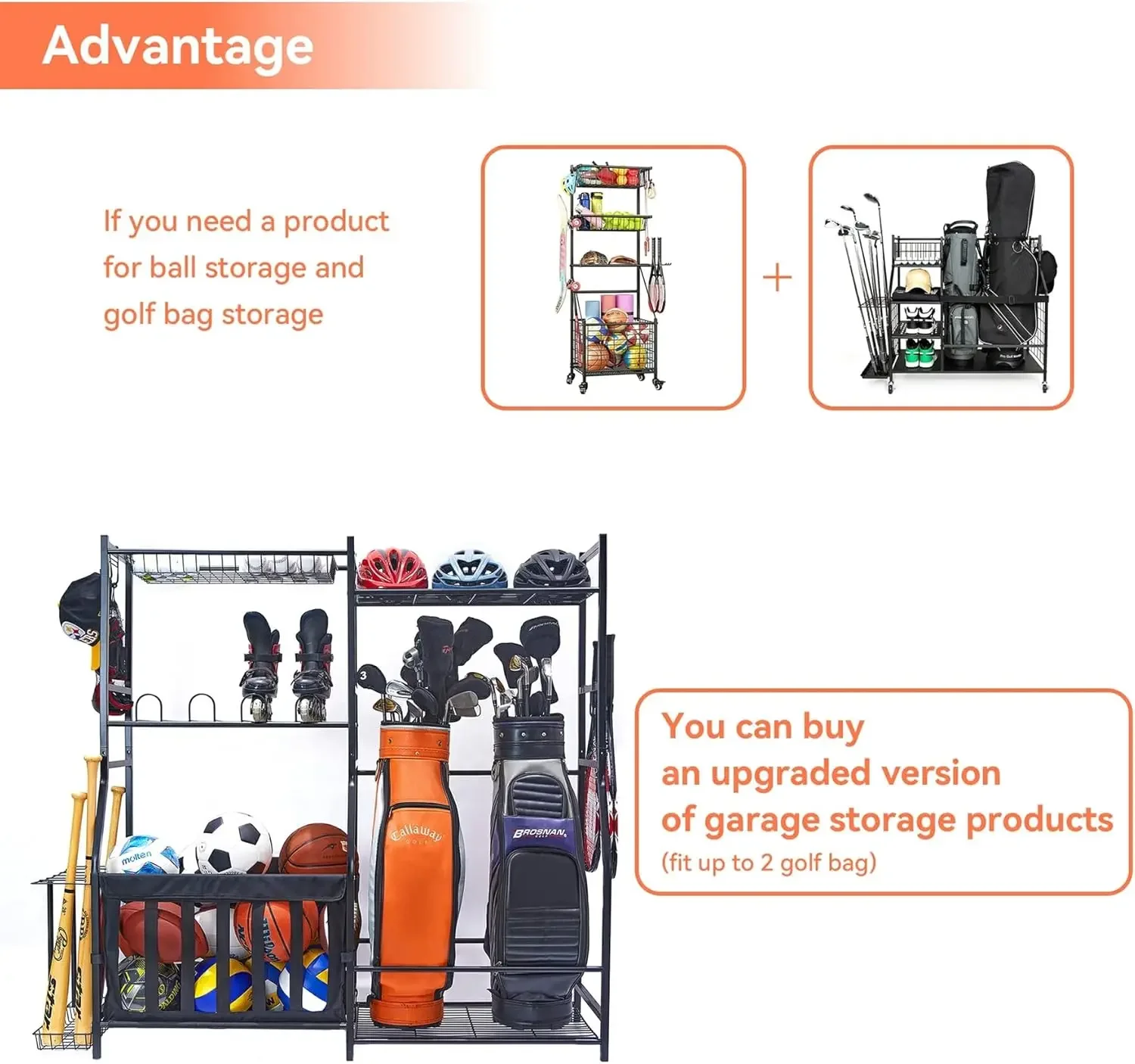 Organizador de Equipamiento De - Golf Equipment Garage Organizer reseña y precio