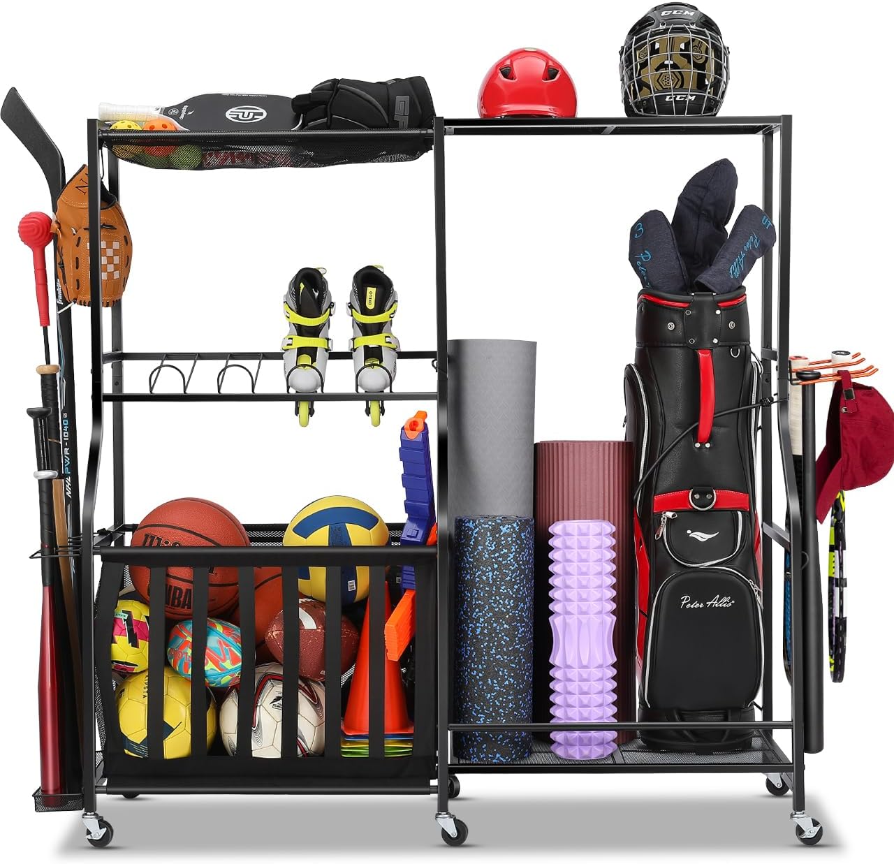 Organizador de Equipamiento De - Golf Equipment Garage Organizer reseña y precio