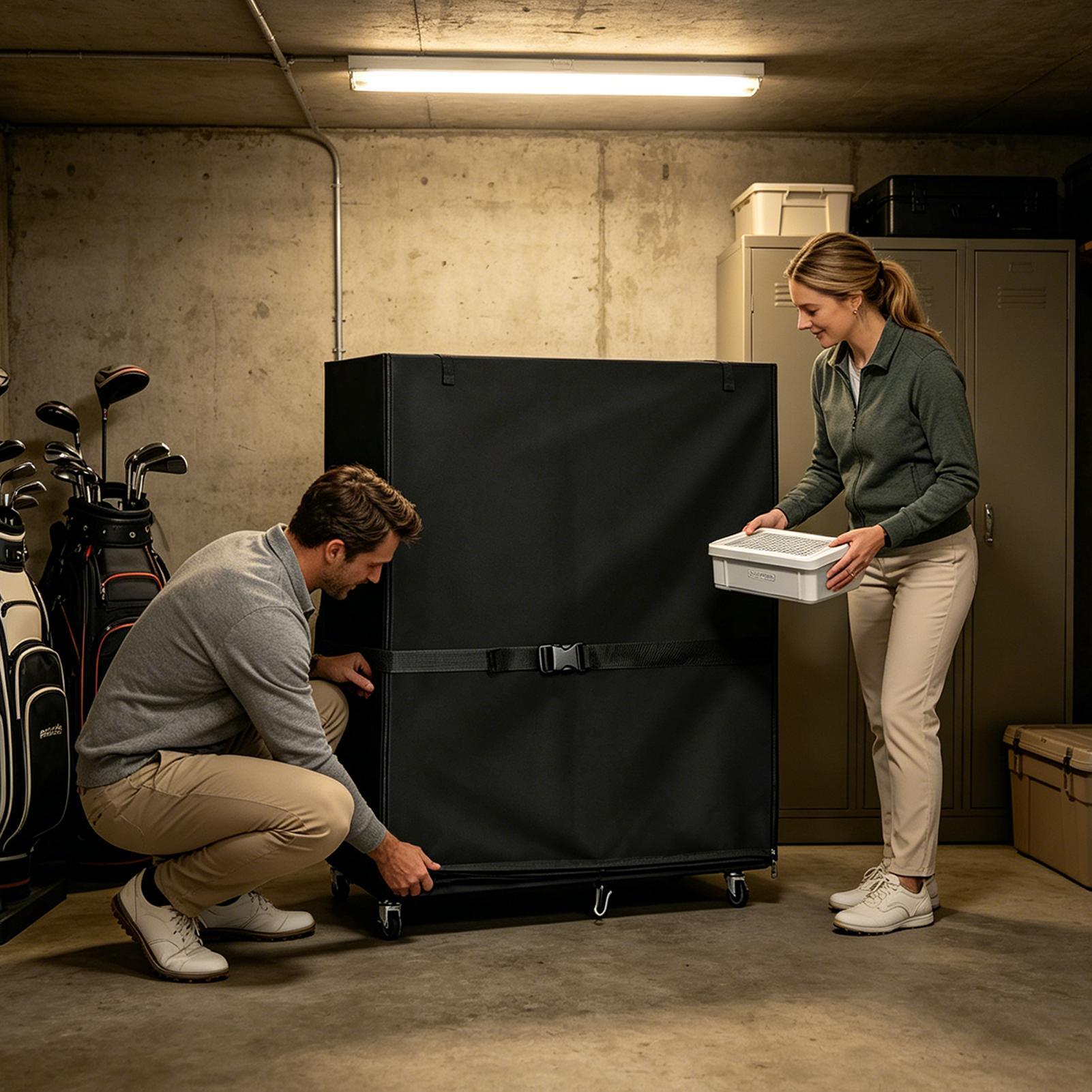 Funda protectora contra el pol - Golf Equipment Garage Organizer reseña y precio